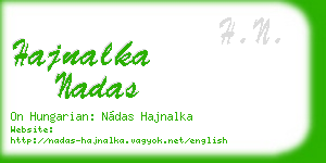 hajnalka nadas business card